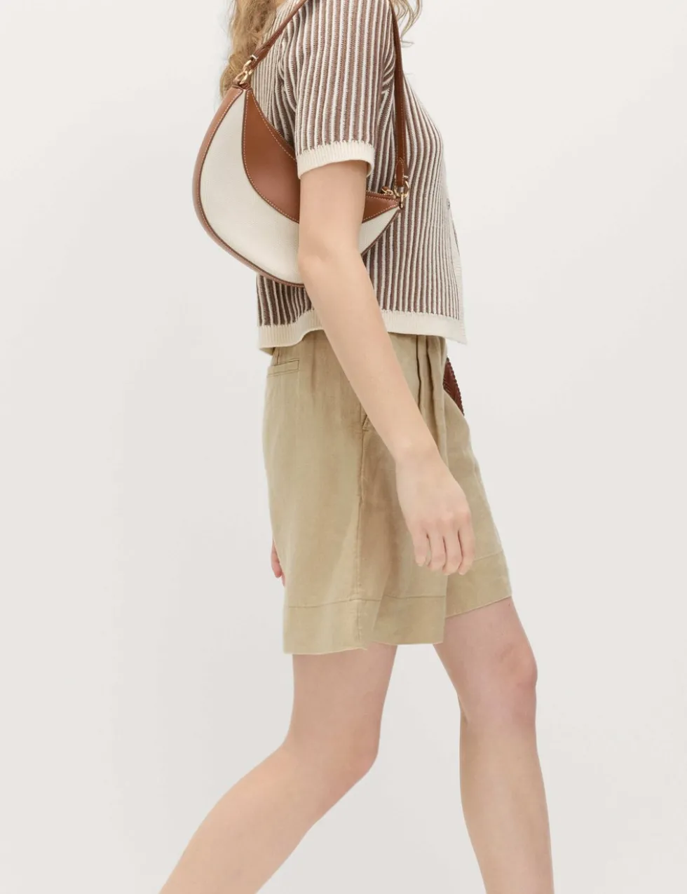 Pure Linen High Waisted Shorts