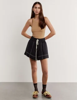 Pure Linen High Waisted Shorts