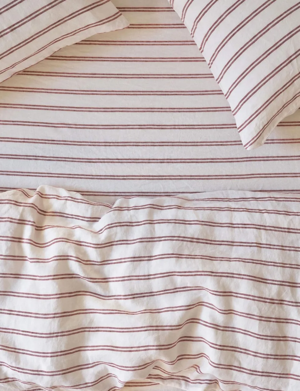 Pure Linen Kemptown Stripe Fitted Sheet