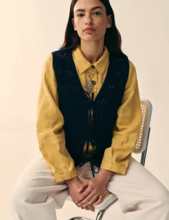 Pure Linen Lightweight Collared Jacket