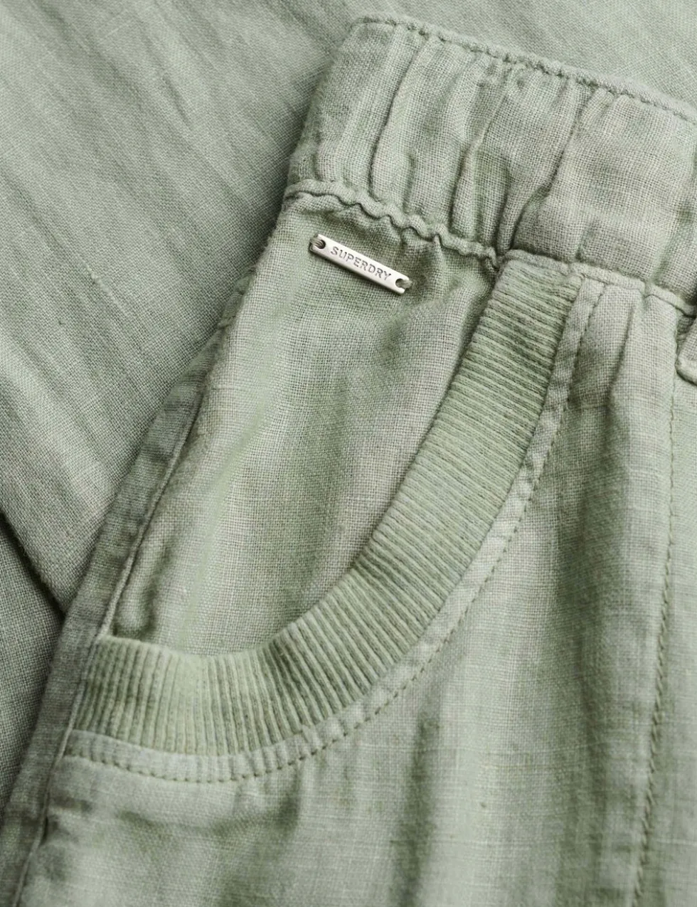 Pure Linen Low Rise Wide Leg Trousers