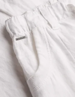 Pure Linen Low Rise Wide Leg Trousers