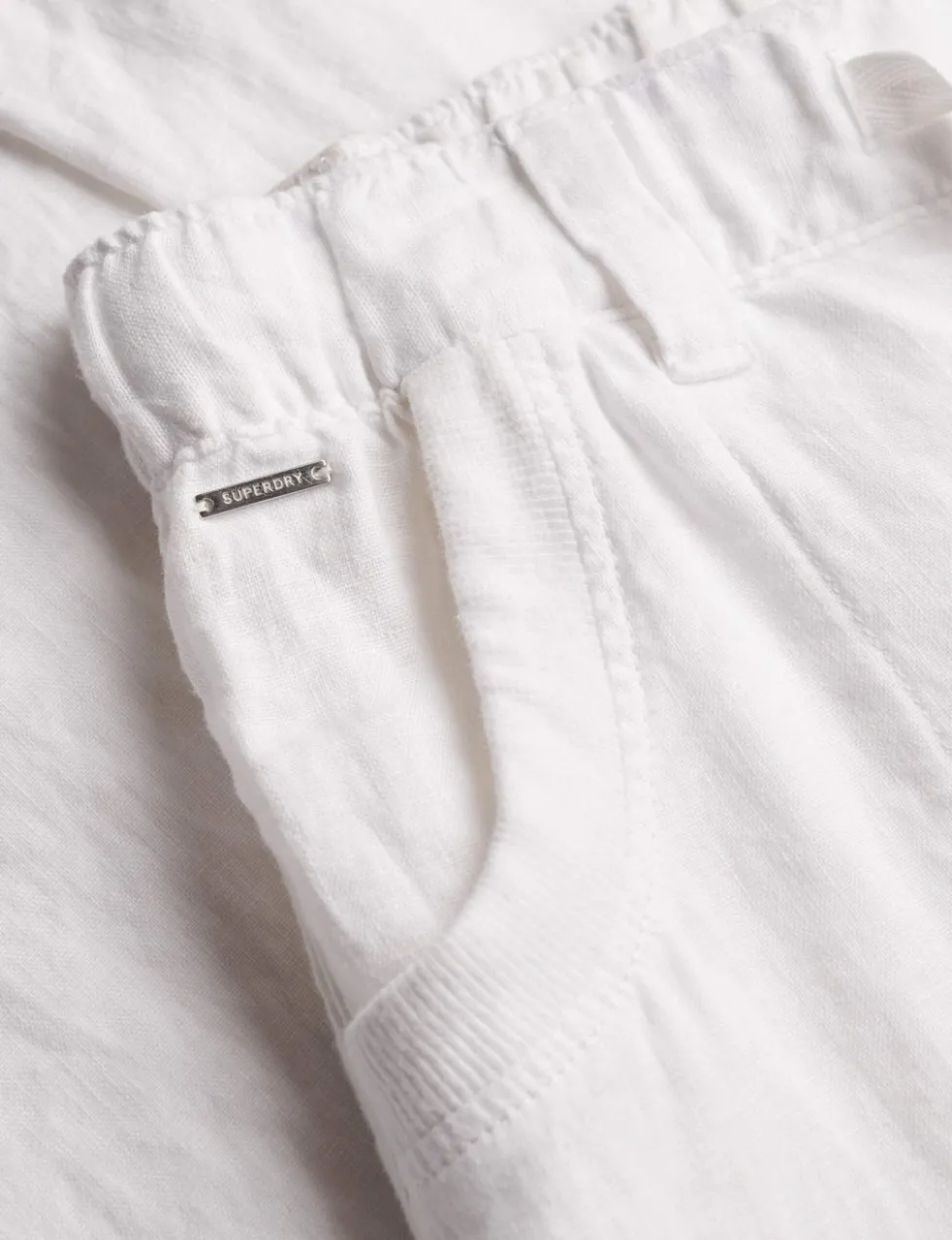 Pure Linen Low Rise Wide Leg Trousers