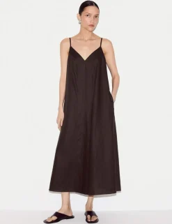 Pure Linen Midaxi Slip Dress
