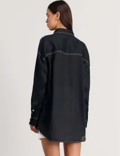 Pure Linen Oversized Shirt
