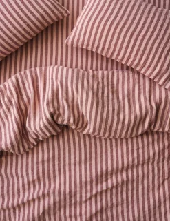 Pure Linen Pembroke Stripe Duvet Cover