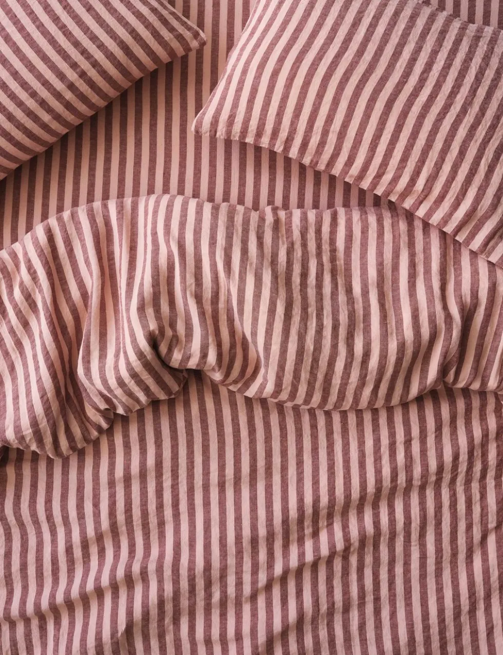 Pure Linen Pembroke Stripe Duvet Cover