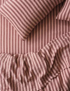 Pure Linen Pembroke Stripe Fitted Sheet