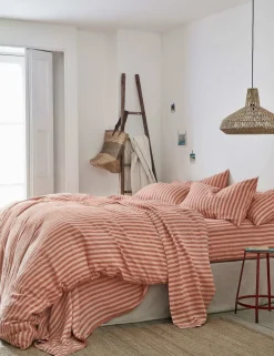 Pure Linen Pembroke Stripe Duvet Cover