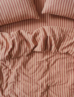 Pure Linen Pembroke Stripe Duvet Cover