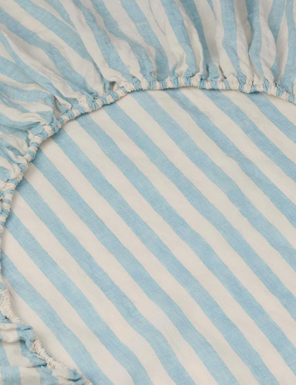 Pure Linen Pembroke Stripe Fitted Sheet