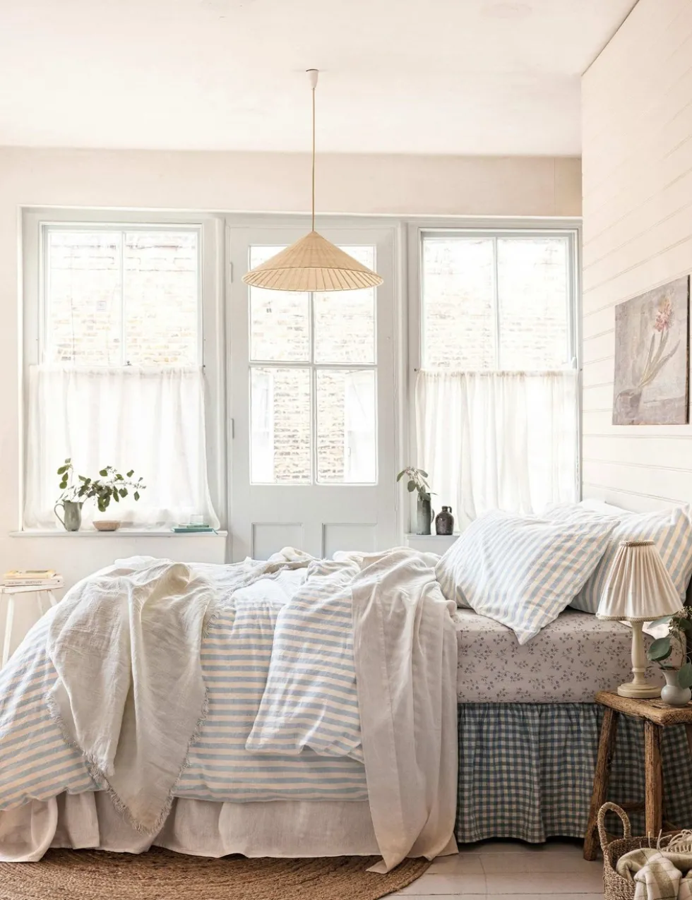 Pure Linen Pembroke Stripe Duvet Cover