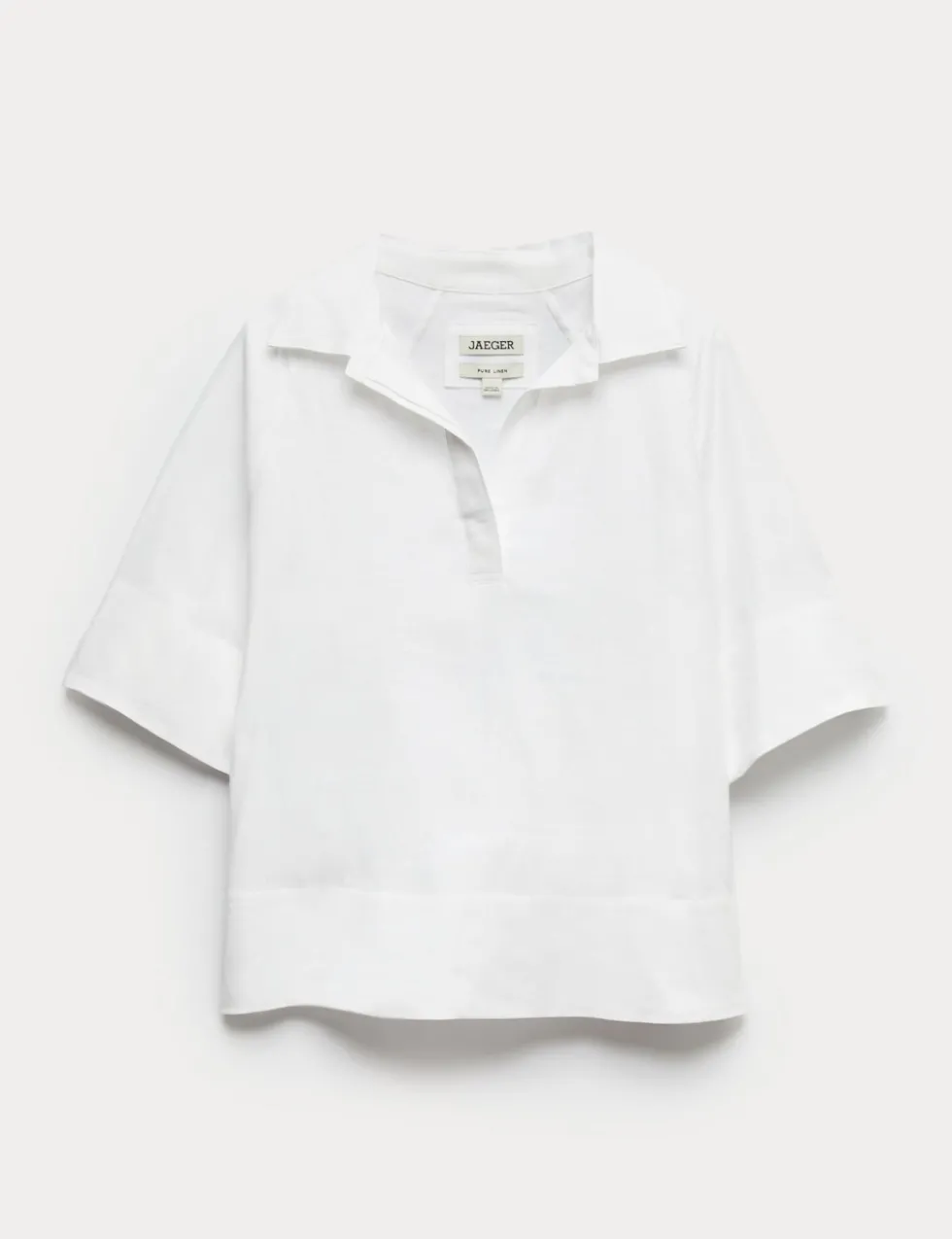 Pure Linen Popover Blouse