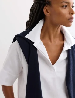 Pure Linen Popover Blouse