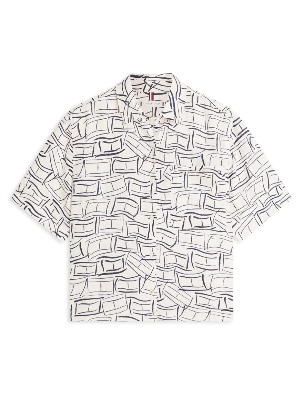 Pure Linen Printed Shirt