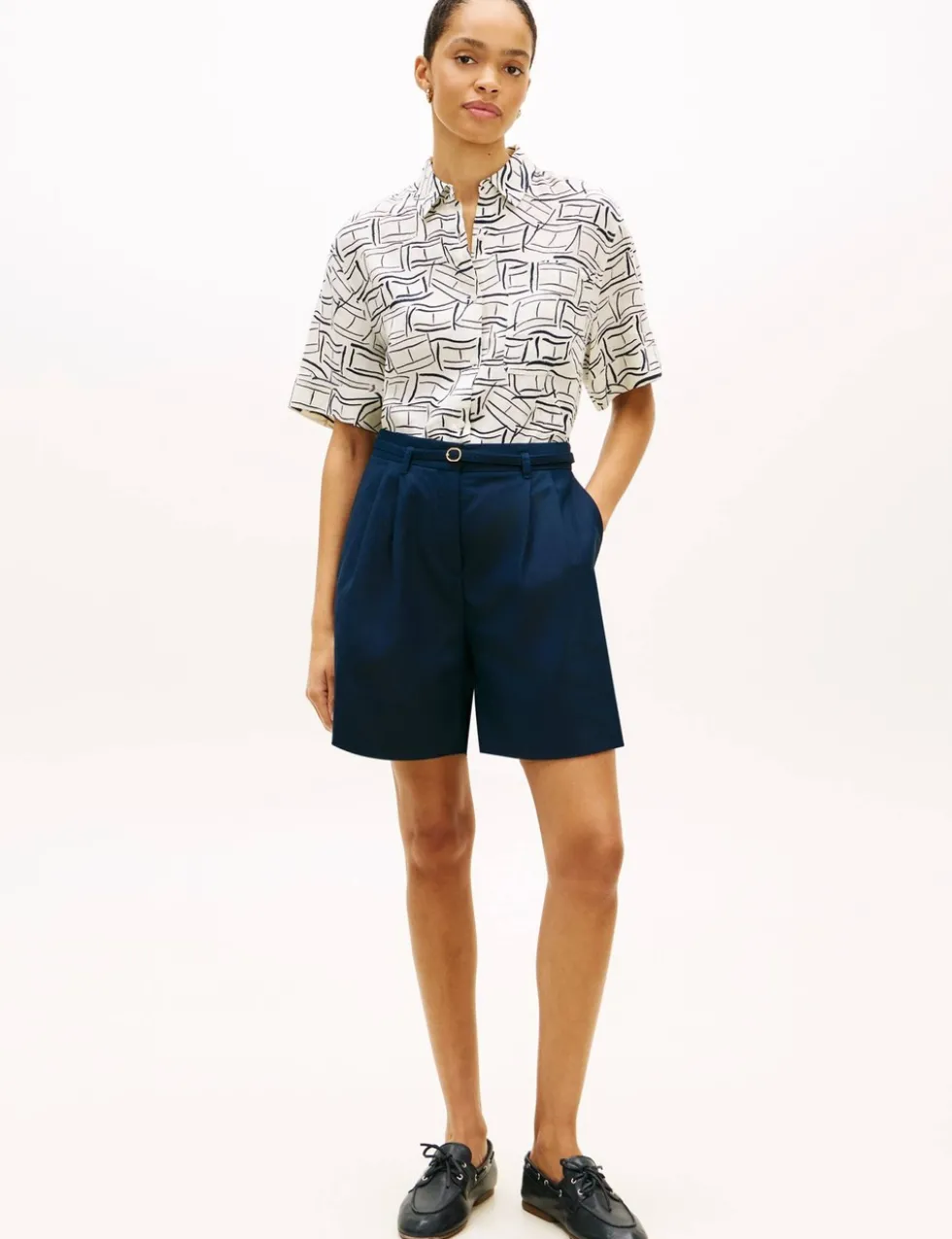 Pure Linen Printed Shirt