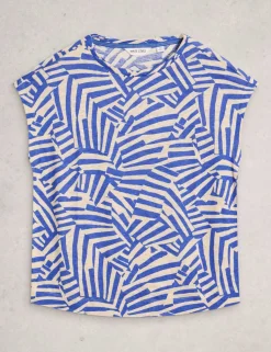 Pure Linen Printed T-Shirt