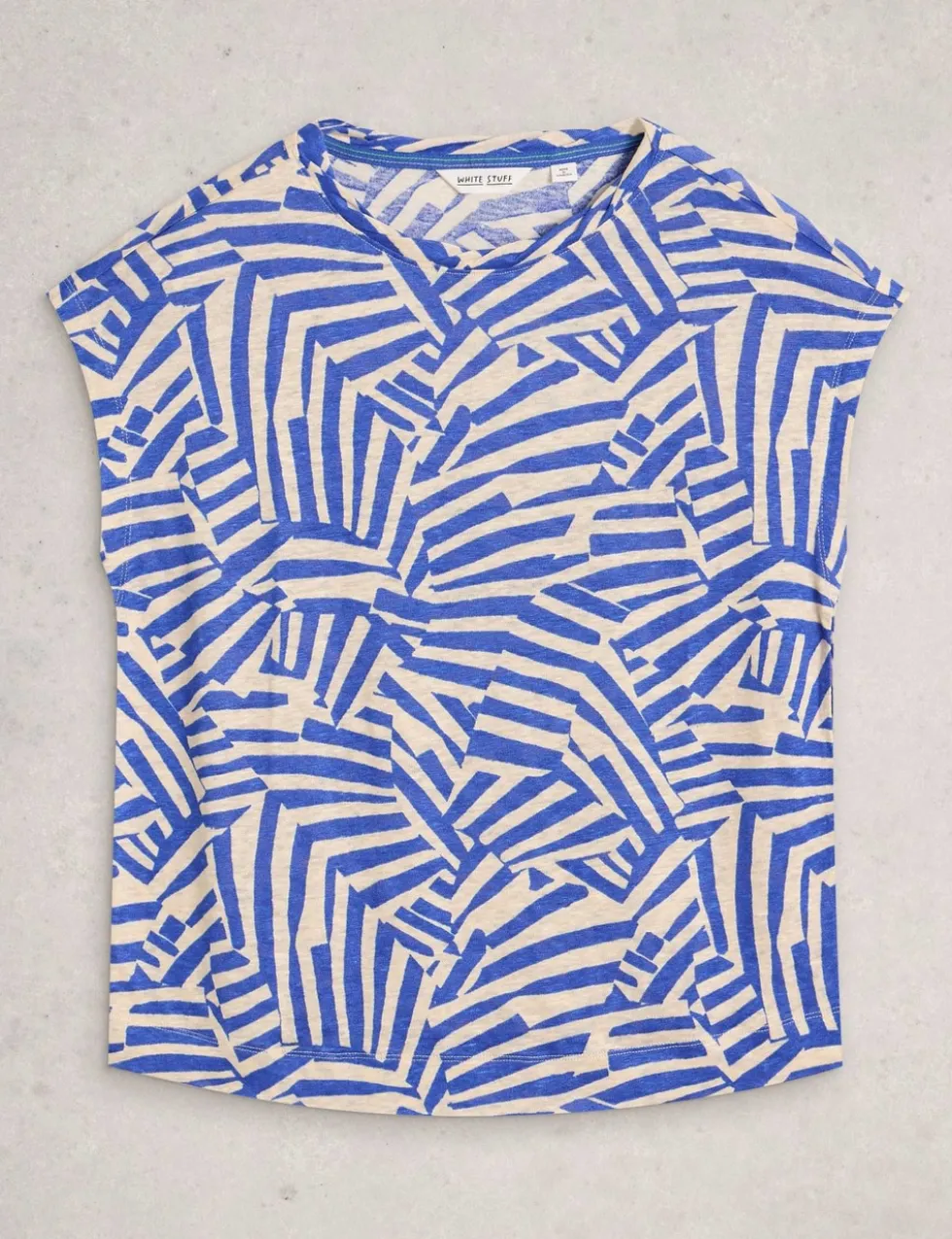Pure Linen Printed T-Shirt