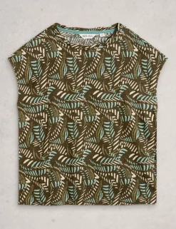 Pure Linen Printed T-Shirt