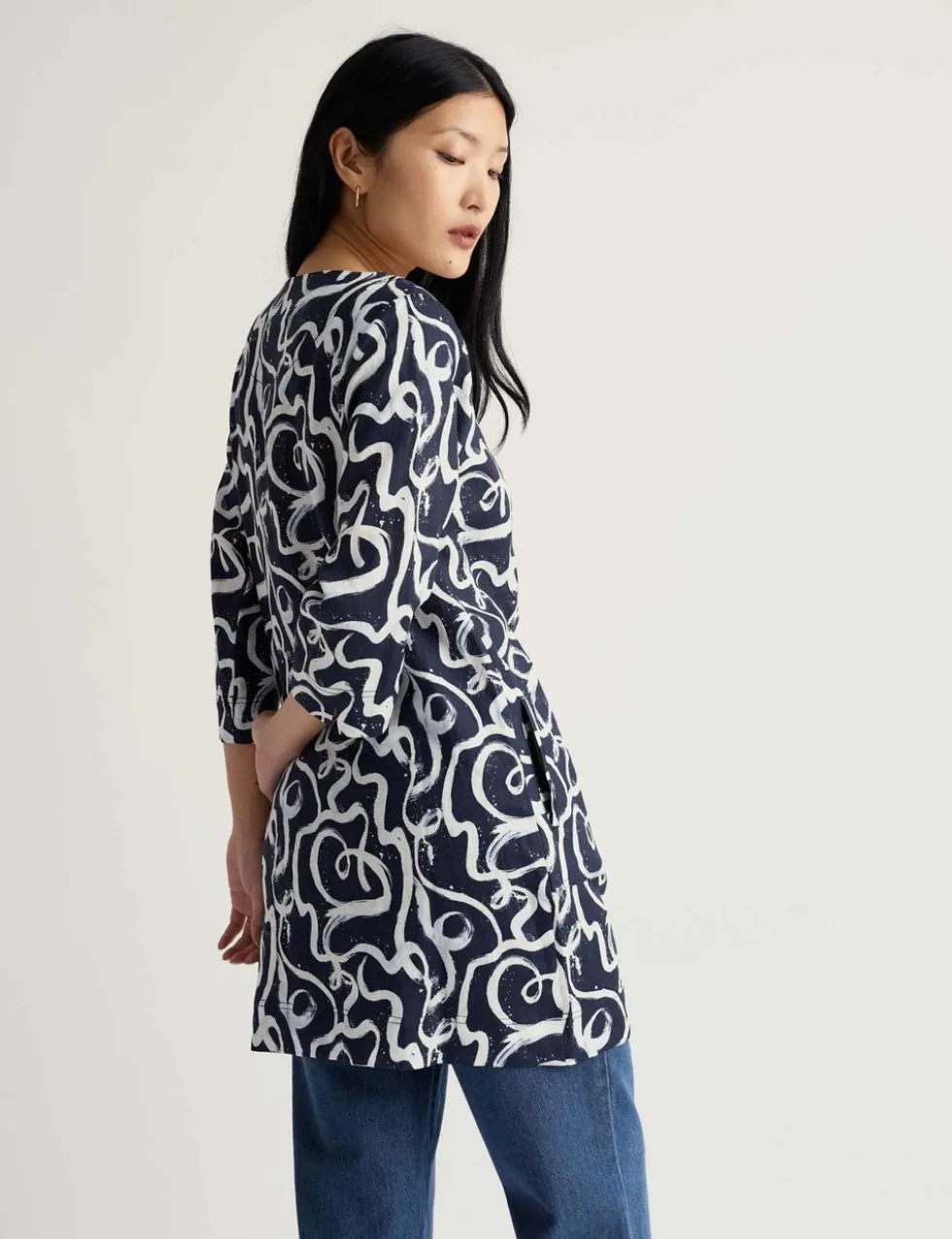 Pure Linen Printed Tunic