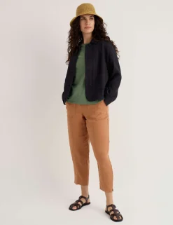 Pure Linen Relaxed Lightweight Jacket