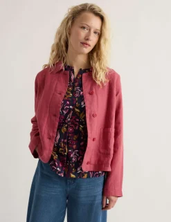 Pure Linen Relaxed Lightweight Jacket