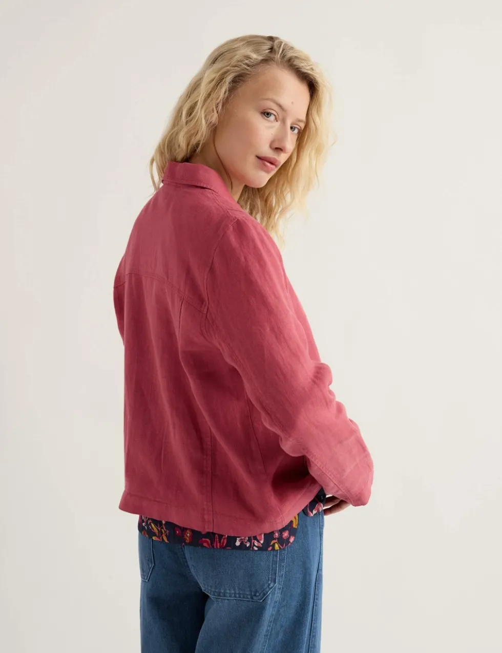 Pure Linen Relaxed Lightweight Jacket