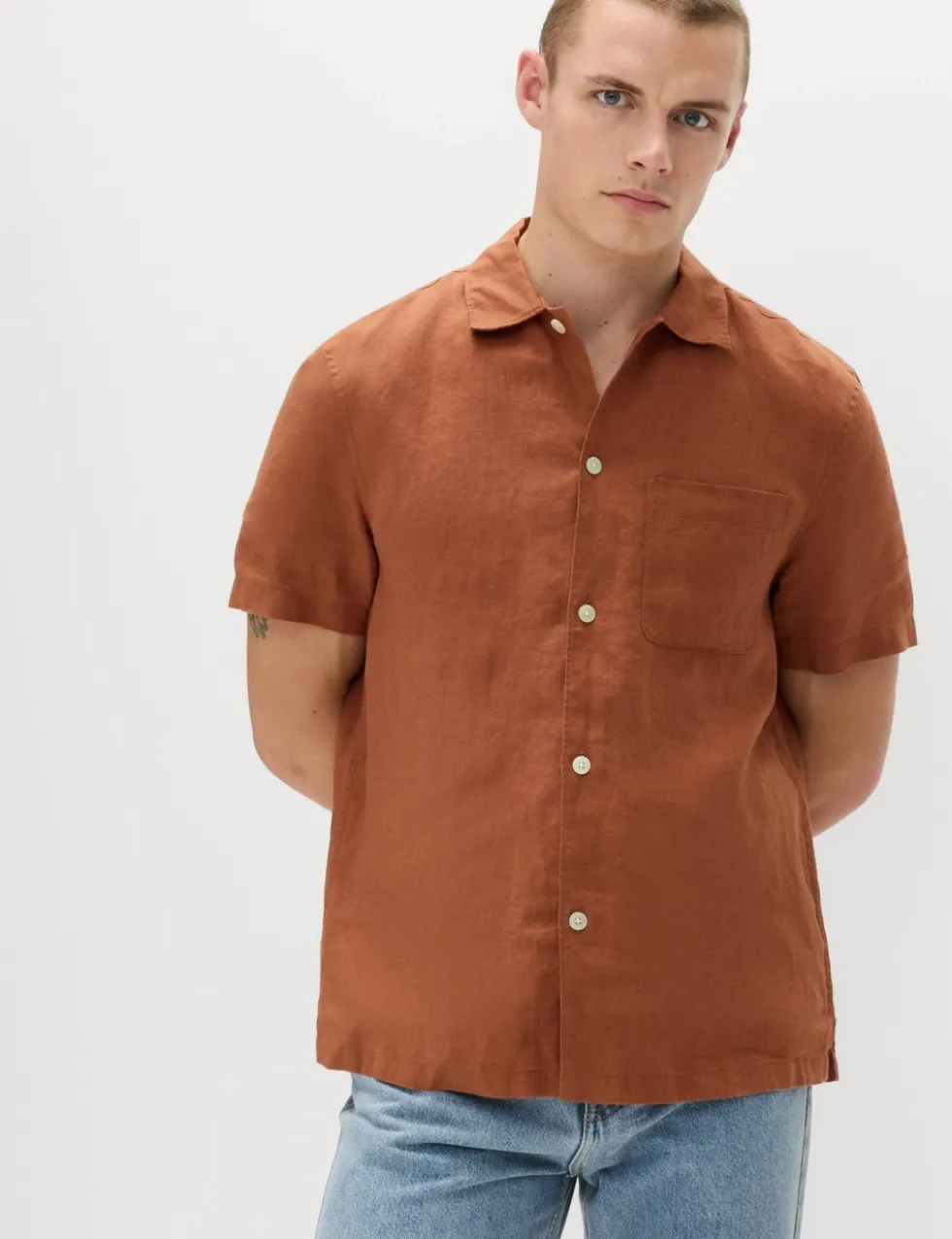 Pure Linen Short Sleeve Shirt