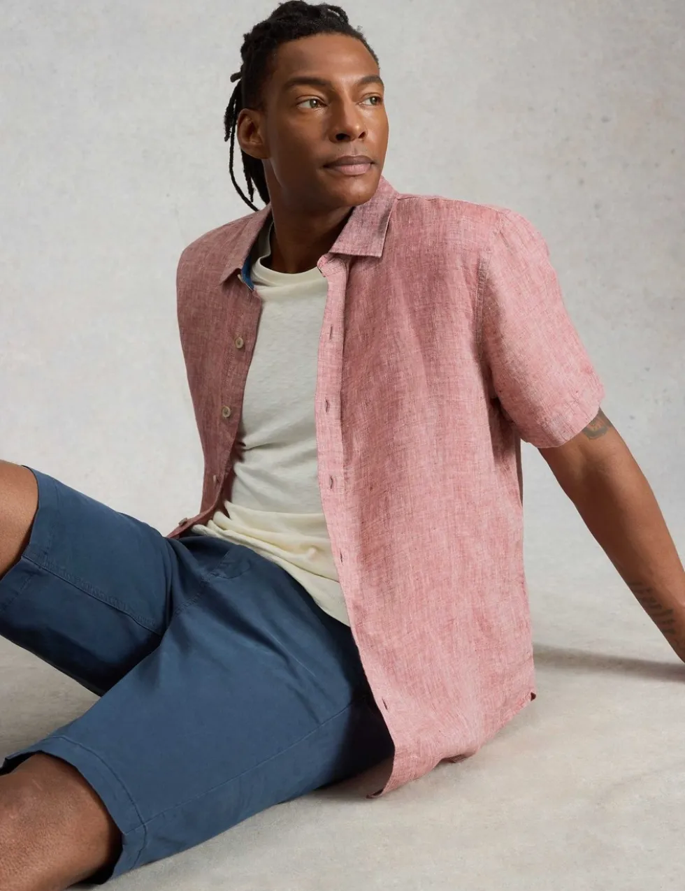 Pure Linen Short Sleeve Shirt