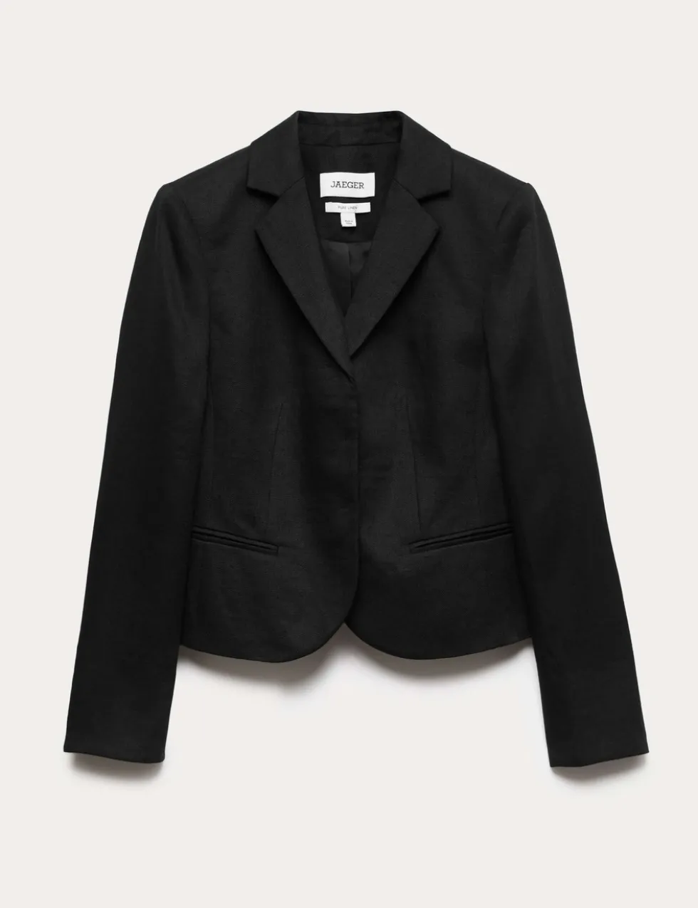 Pure Linen Short Tailored Jacket