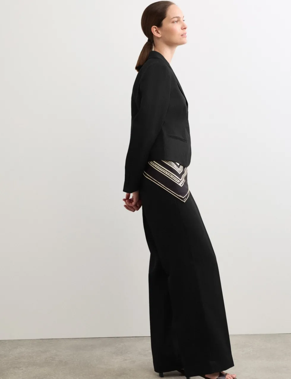 Pure Linen Short Tailored Jacket