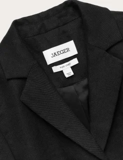 Pure Linen Short Tailored Jacket