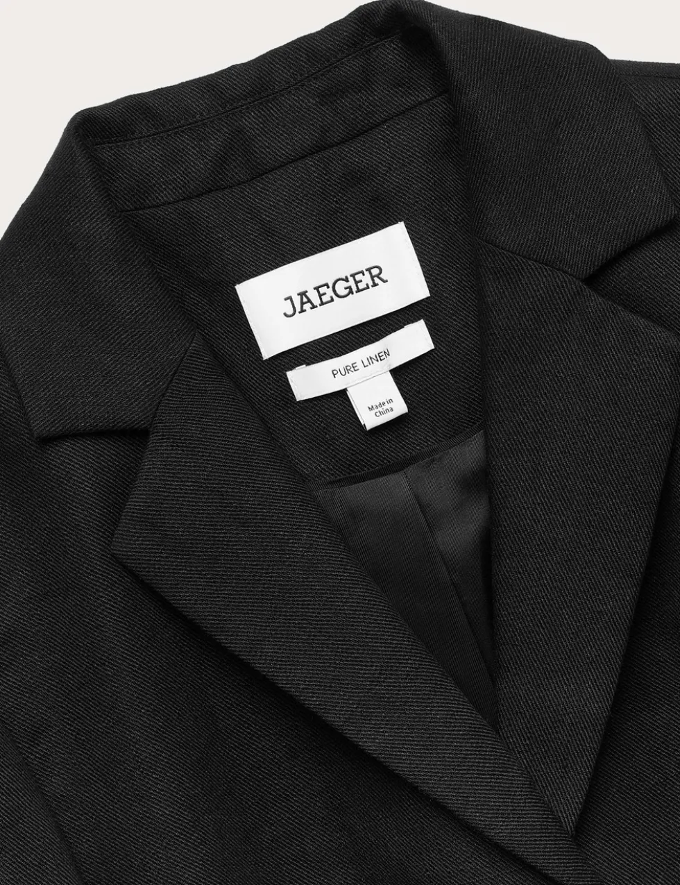 Pure Linen Short Tailored Jacket