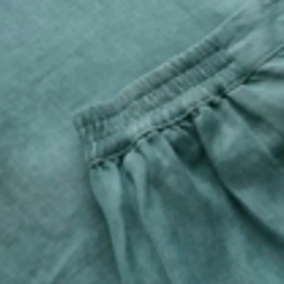 Pure Linen Side Zip Wide Leg Culottes