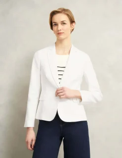 Pure Linen Single Breasted Blazer