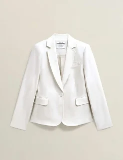 Pure Linen Single Breasted Blazer