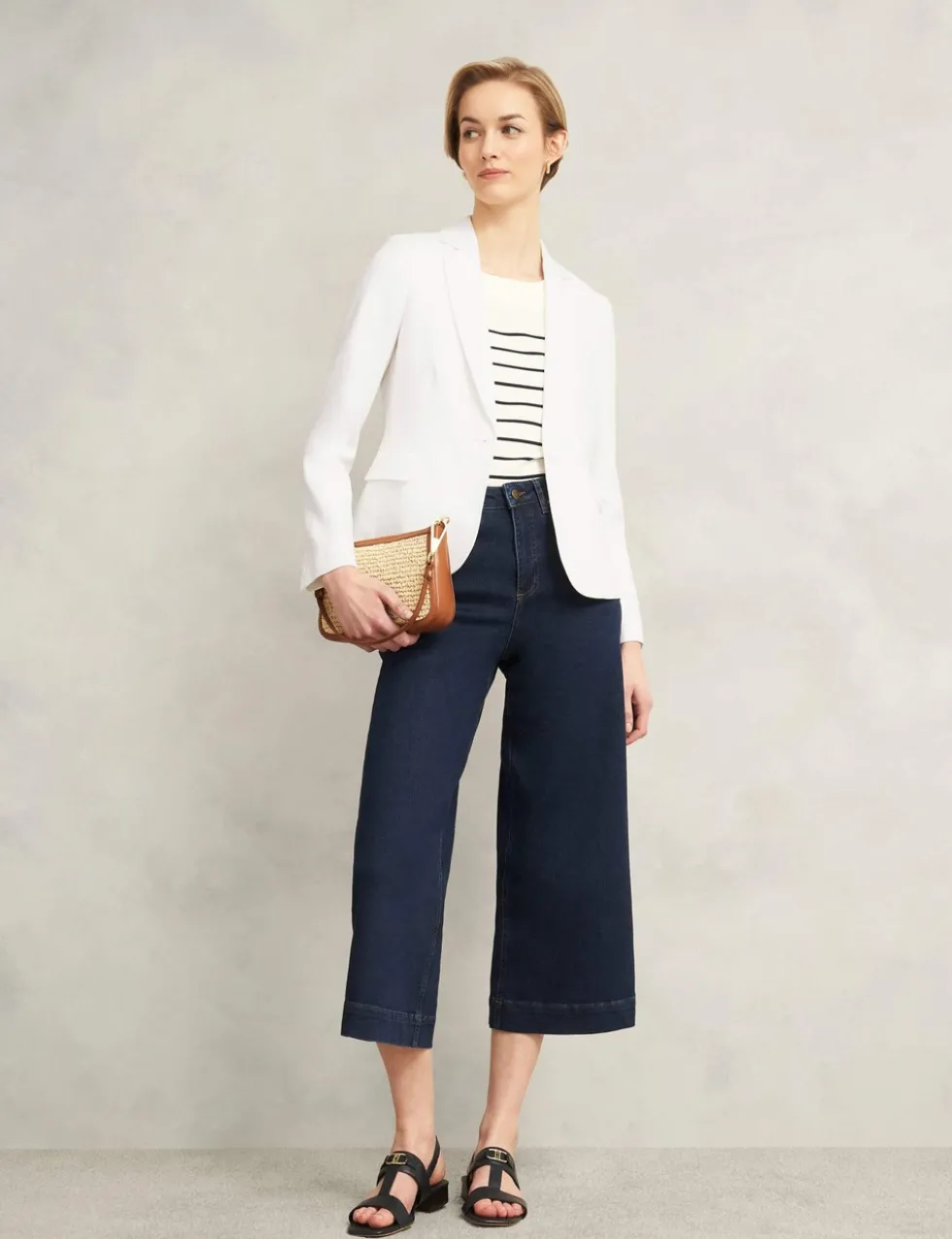 Pure Linen Single Breasted Blazer