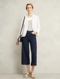 Pure Linen Single Breasted Blazer