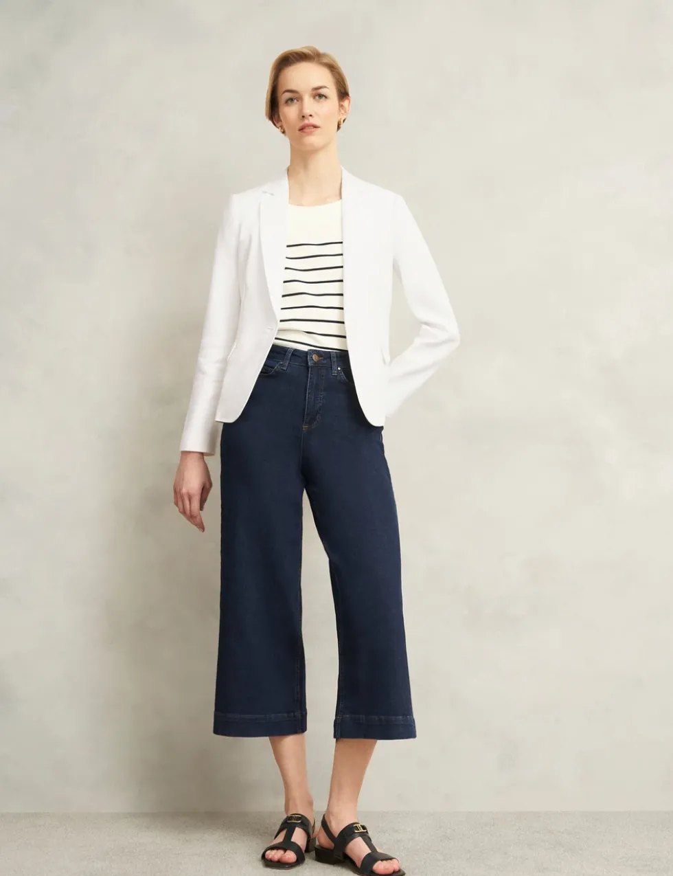 Pure Linen Single Breasted Blazer
