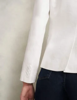 Pure Linen Single Breasted Blazer