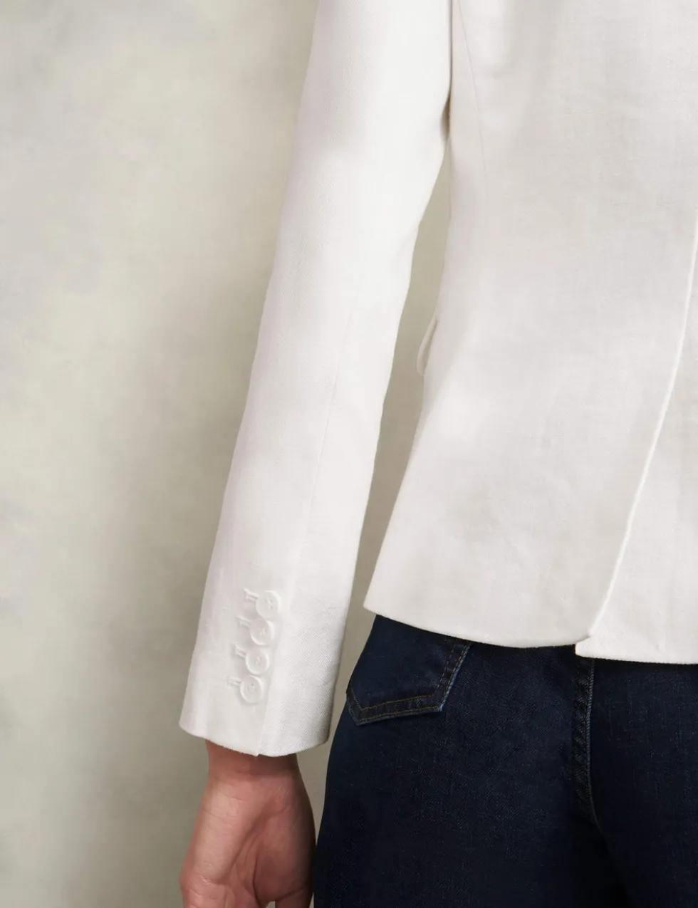 Pure Linen Single Breasted Blazer