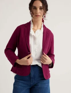 Pure Linen Single Breasted Blazer