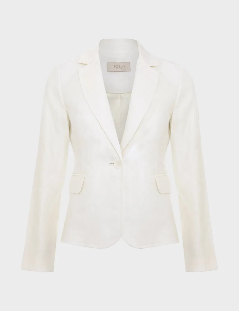 Pure Linen Single Breasted Blazer