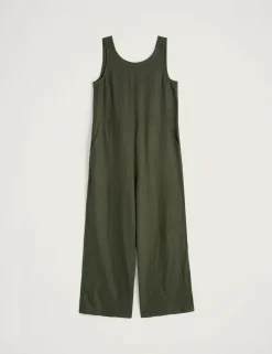 Pure Linen Sleeveless Jumpsuit