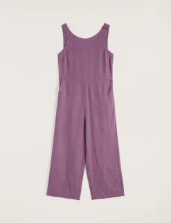 Pure Linen Sleeveless Jumpsuit