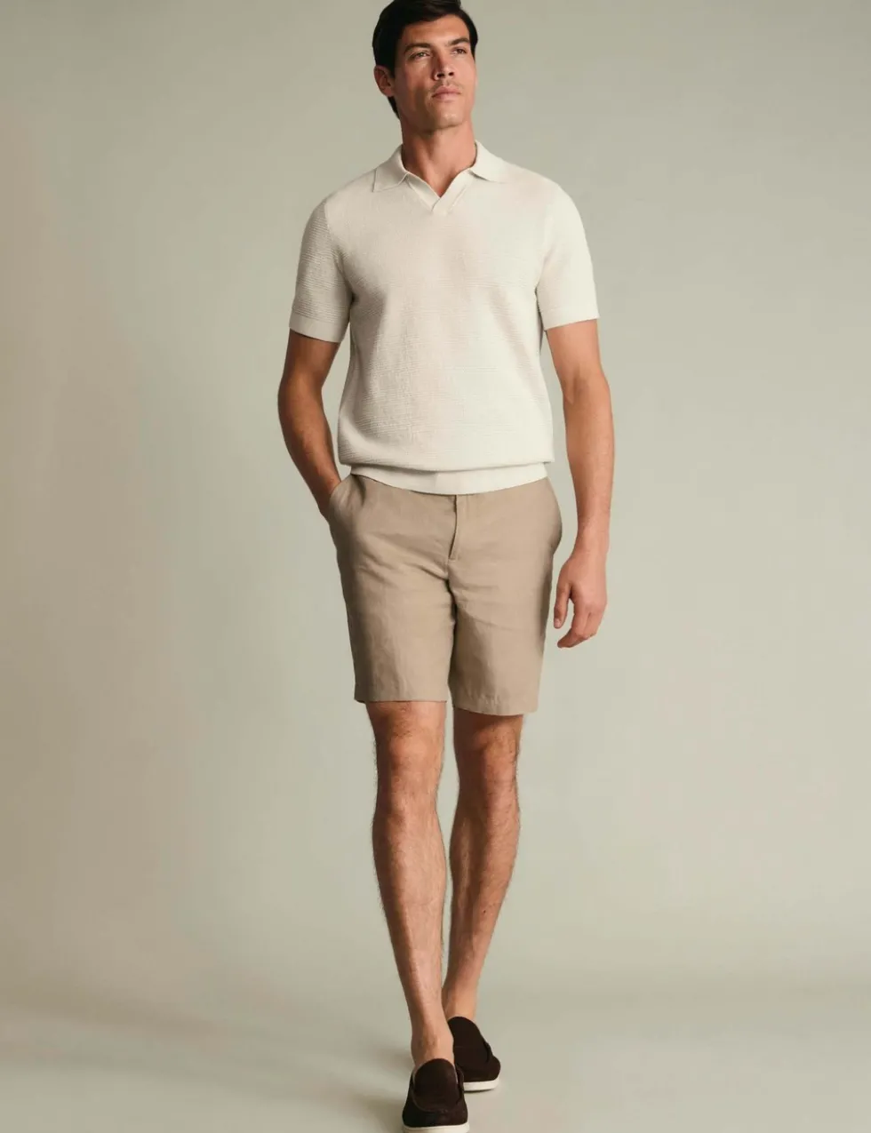 Pure Linen Smart Shorts