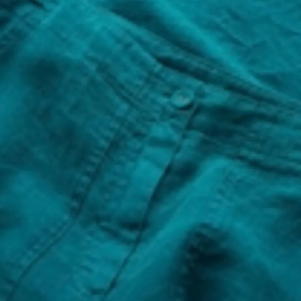 Pure Linen Straight Leg Cropped Trousers