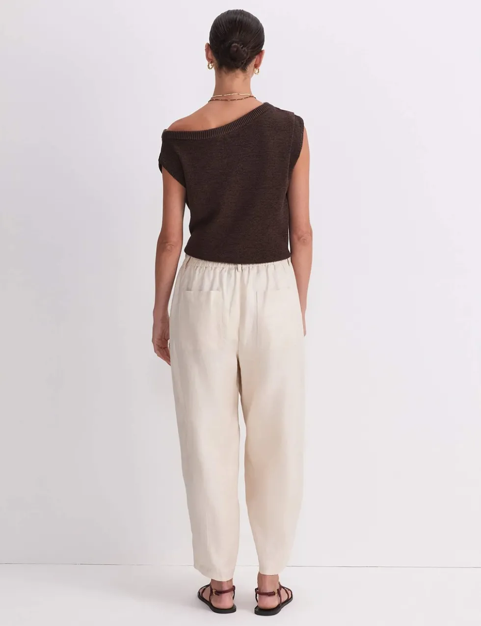 Pure Linen Straight Leg Chinos