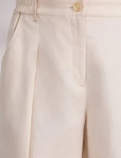 Pure Linen Straight Leg Chinos