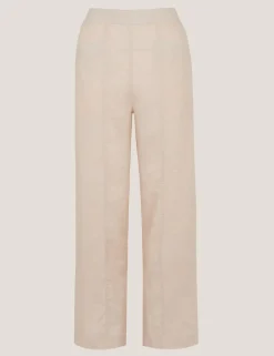 Pure Linen Straight Leg Trousers